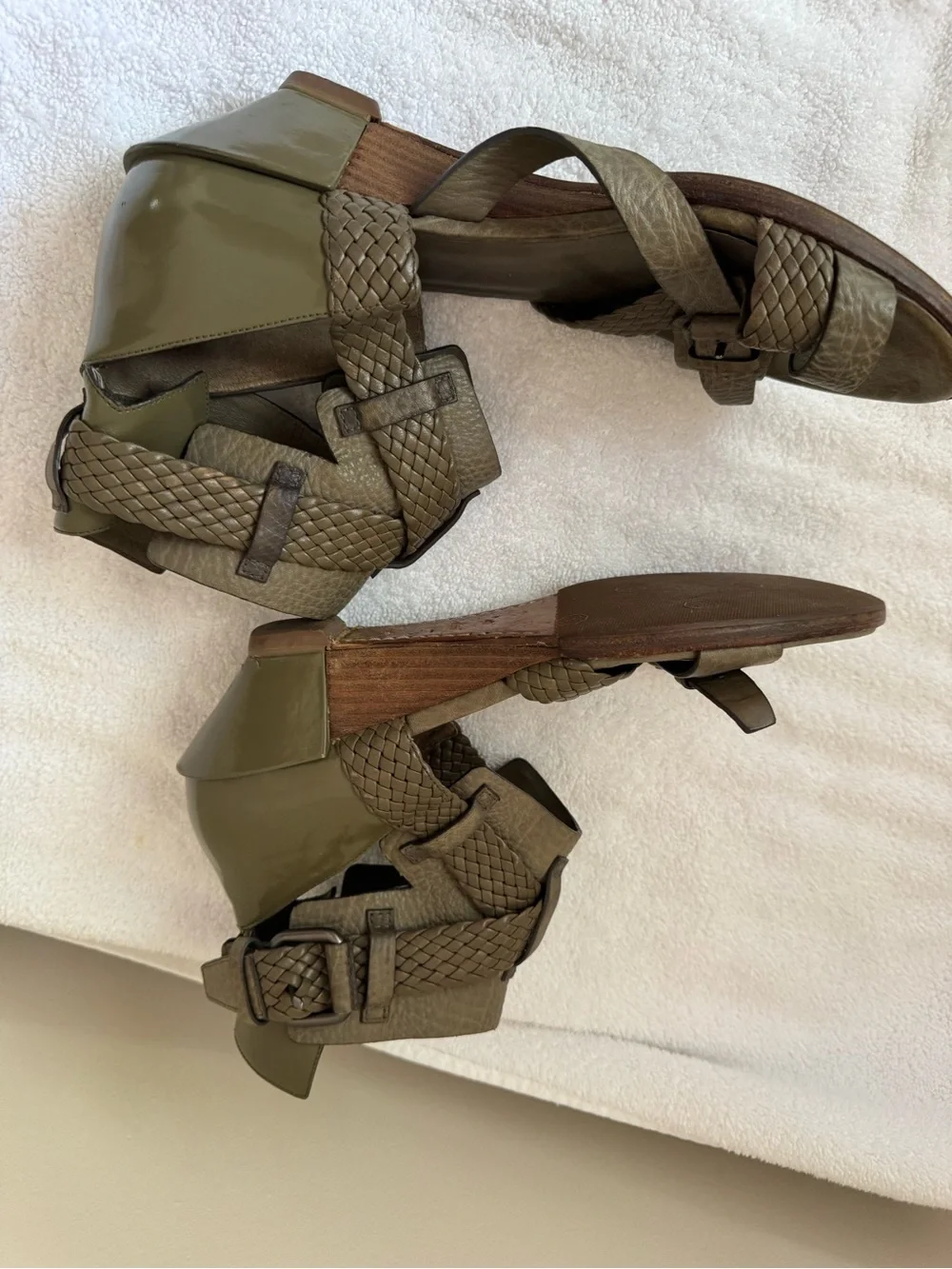 Alexander Wang Braided Wedge Sandals